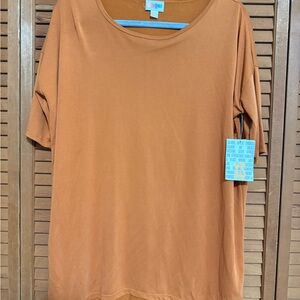 Brand NWT goldenrod Orange Lularoe Irma Top XS